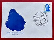 URUGUAY * TIMBRE POSTAL SPÉCIAL - "URUTEM 2015" 100 ANS NÉON - COUVERTURE YVERT#2740