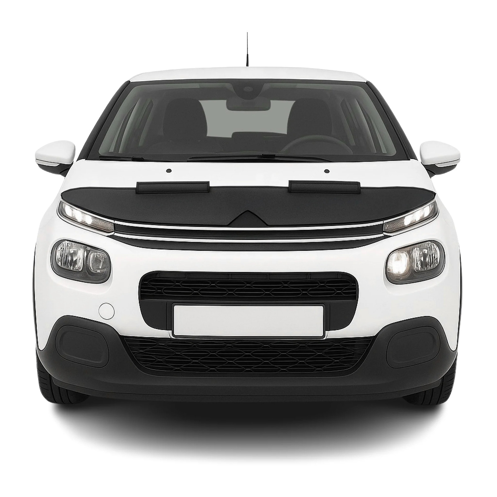 Protège capot pour Citroen C3 2016-2024 masque en vinyle noir ajusté