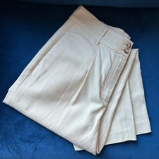 🇫🇷 Sézane Cyprien Trousers Pants in Cream, size 40, NWT