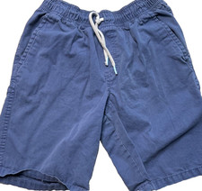 Cat and Jack Boys 8-10 Shorts Blue with drawstring tie cotton pockets cargo
