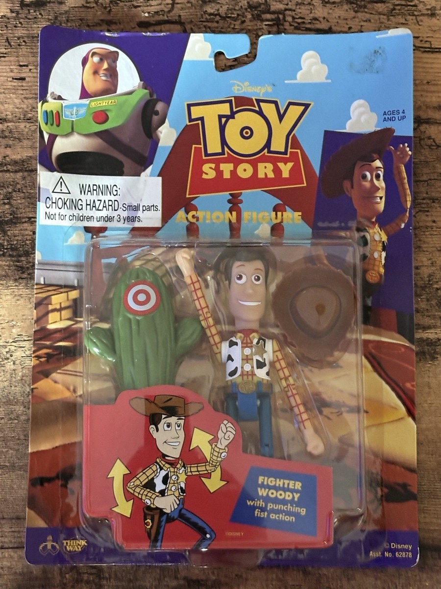 Fighter Woody トイ・ストーリー フィギュア Disney Toy Story Fighter Woody Action Figure by Thinkway 1995