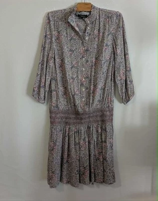 Robe bleue lilas sans taille viscose T36 Caroll (2605010) - Photo 1/4