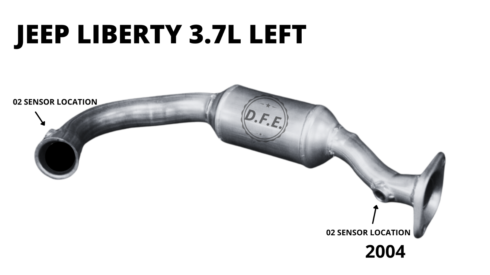 FITS 2004 JEEP LIBERTY FRONT LEFT 3.7L CATALYTIC CONVERTER eBay