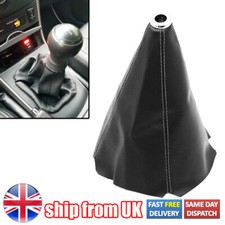 Manual Gear Stick Shift Universal Black Leather Car Knob Cover Boot Gaiter UK