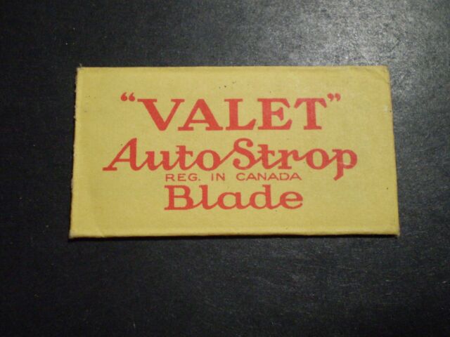 VINTAGE RAZOR BLADE & WRAPPER 'VALET AUTO STROP CANADA' VINTAGE RAZOR BLADE & WRAPPER 'VALET AUTO STROP CANADA'