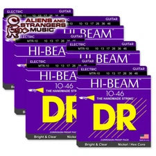6 Sets! DR Strings MTR-10 Hi-Beam Nickel Electric Medium 10-46