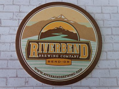 Bier Untersetzer ~ der Riverbend Gär Co ~ Kurve,Oregon Siehe Lager für 1000s