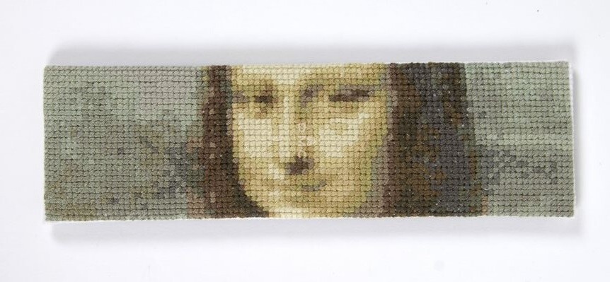 DMC BK1973/81 Louvre - Mona Lisa Counted Cross Stitch Bookmark Kit