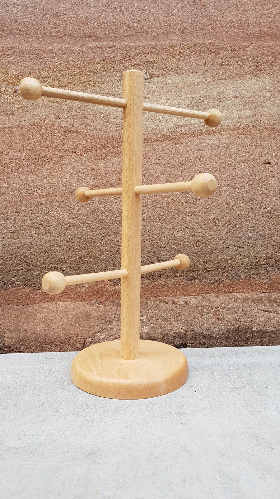 Brezenständer Brezelst. Wurstst. Gebäckst. Schmuckst. aus lackierten Buchenholz