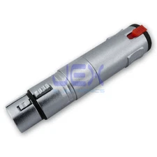 Locking Female 3-Pin XLR to Female 1/4" 6.35mm Jack Connector Audio Adapter PRO