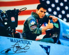 Tom Cruise Autographed 8x10 Top Gun Movie 80's Signed Reprint Photo