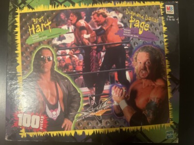 WCW Bret Hart and Diamond Dallas Page Puzzle MOC NIB