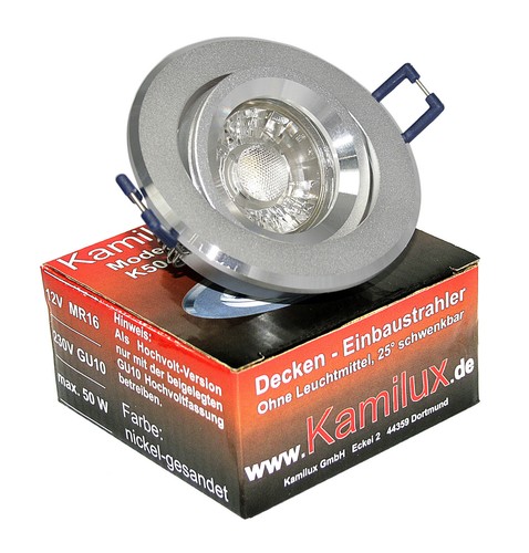230V / 12V Einbaustrahler Für Bad Aqua IP65 Nass.- Feuchträume GU10 O. GU5.3