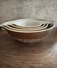 Pyrex Vintage 1978 Woodland Cinderella 4 Piece Nesting Mixing Bowl Set 441-444