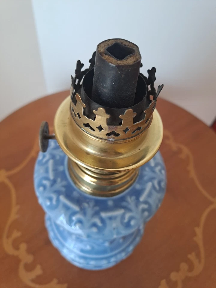 lampe pétrole bleue - Photo 3/4