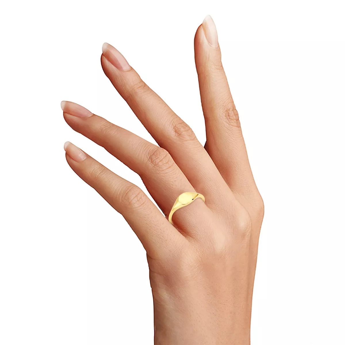 高評価! 14K Gold Plated ジルコニアリング ゴールド リング - www