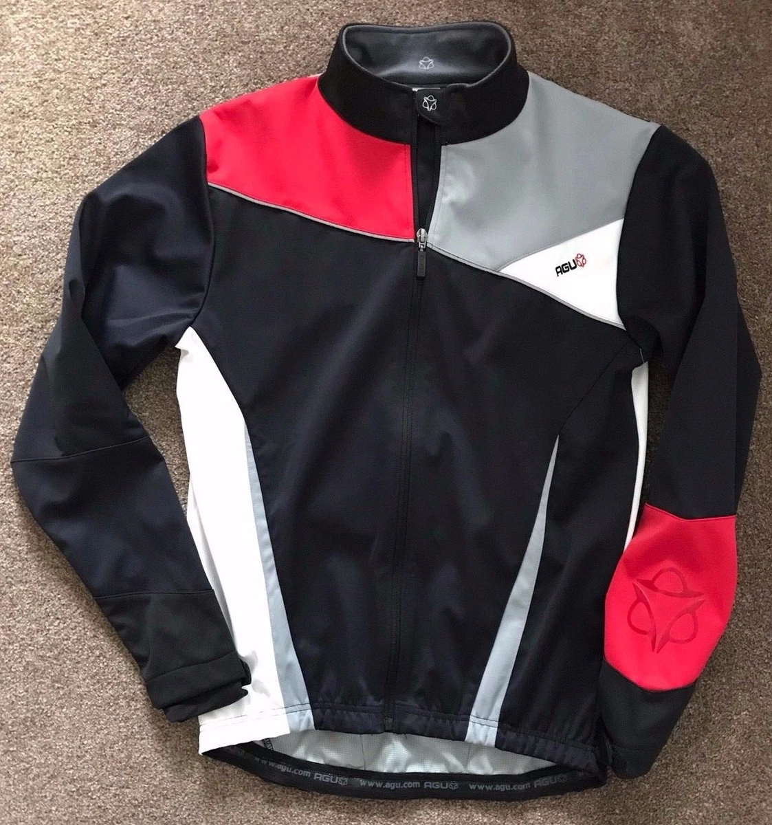 Veste AGU Vintage De Cyclisme, Maillot Jersey Taille 6, Made In Italy, Pour Vélo Et Ski