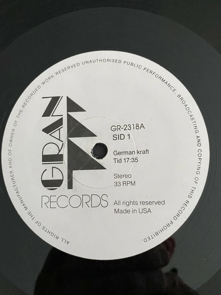 GERMAN KRAFT (KRAFTWERK, DEPECHE MODE, YAZOO) EE. UU. 12" Single Foto 2 de 2