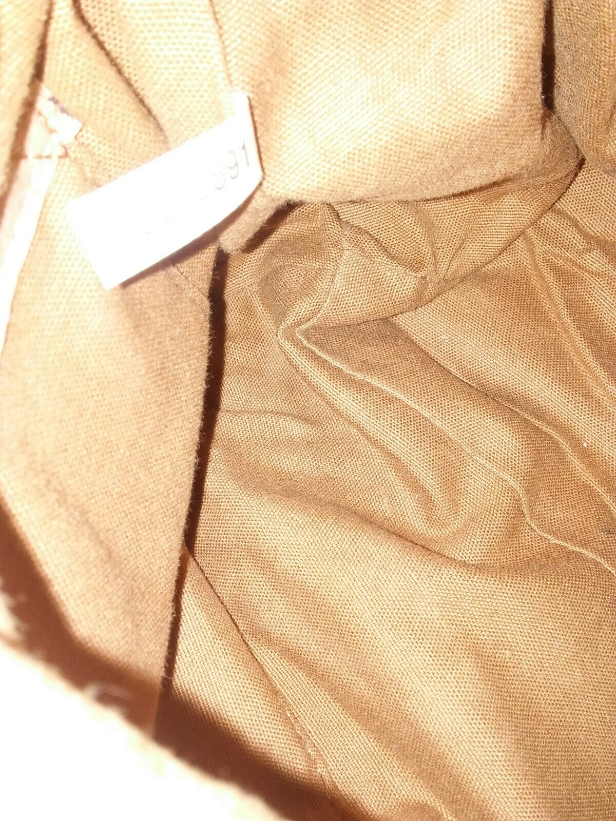 Fossil Multi Colored Brown/Tan Patchwork Knit Tot… - image 9