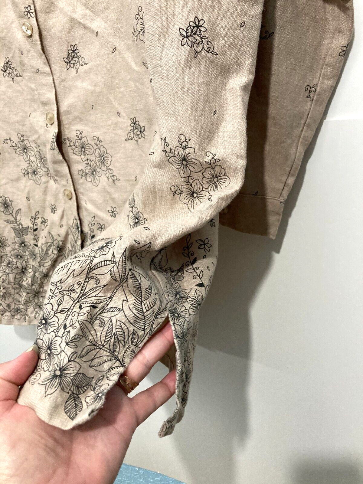 BRIDGEWATER Studio 100% Linen Button Down Tunic S… - image 8