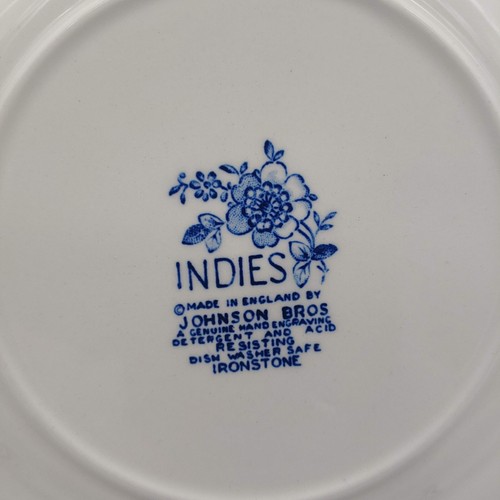 Dos (2) Platos de Pan Johnson Brothers INDIES Azul 6" Hechos en Inglaterra - Imagen 5 de 11