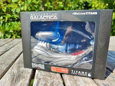 TITANS VINYL FIGURES BATTLESTAR GALACTICA CYLON RAIDER / LOOTCRATE EXCLUSIVE