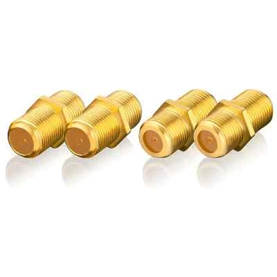 SAT Adapter - 4x F Buchse female, Satelliten Kabel Verlängerung Kupplung SEBSON