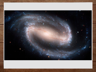 Barred Spiral Galaxy NGC 1300 Space Telescope Image Poster 18x24in