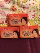 3 Bars Beauche international Kojic Papaya Beauty Soap.Lot Of 3. USA SELLER