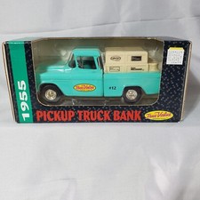 Vintage 1993 Ertl True Value Hardware 1:25 Die Cast 1955 Chevy Pickup Truck Bank