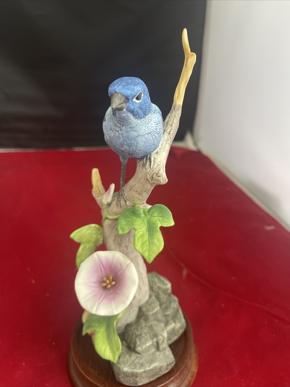Indigo Bunting Bird Figurine 6060 Vintage Andrea by Sadek 8" Japan