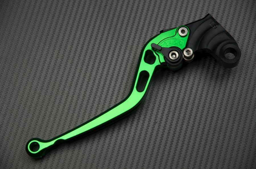 Paire leviers longs CNC vert de précision premium DUCATI Monster 696 - 2