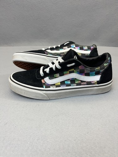 metallic rainbow vans