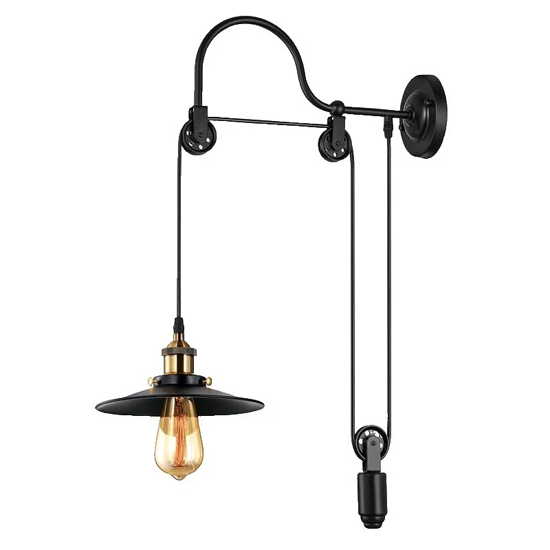 Accesorios de Iluminación de pared de hierro forjado Industrial