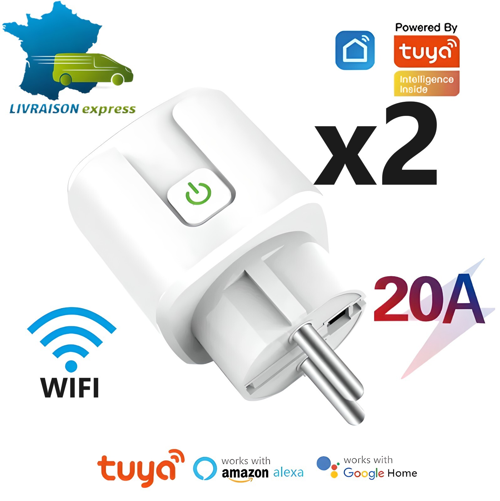 Prise connectée WiFi domestique pour piloter vos radiateurs à distance