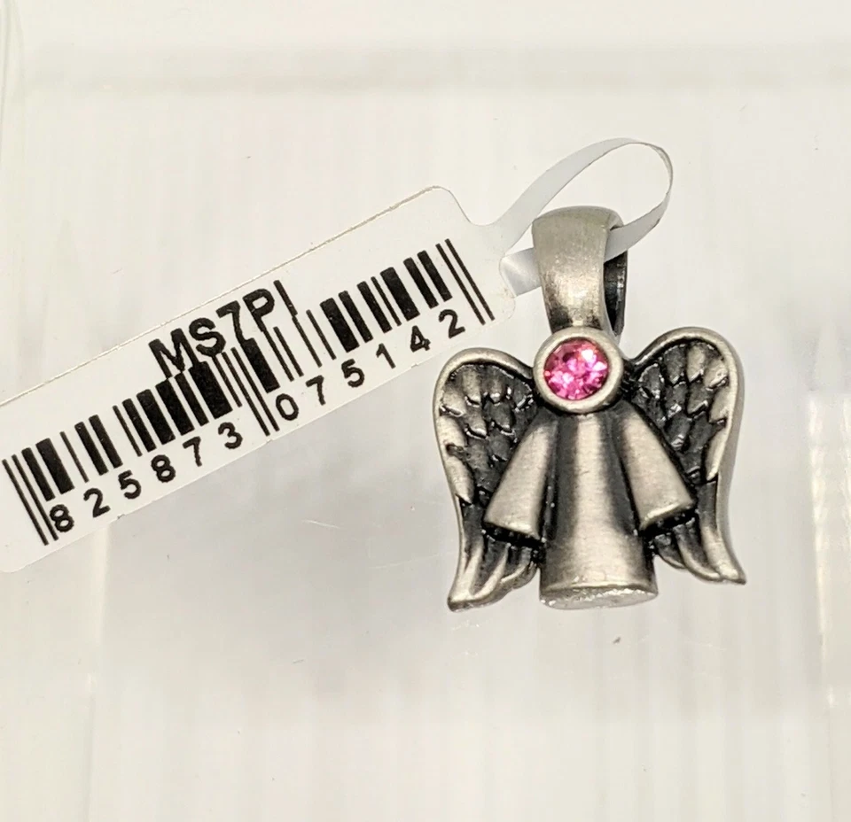 Bico Australia Joyería Colgante Alas de ÁNGEL MS7PI Rosa Swarovski Protección  Foto 2 de 3