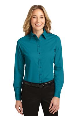 Port Authority L608 Womens Long Sleeve Button Down Easy Care Dress Shirt