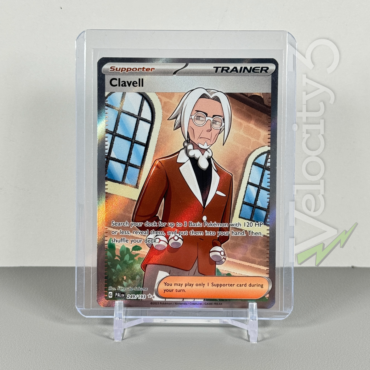 clavell pokemon card Trading Game Paldea Evolved Single Card Ultra Rare 249 shuffle your deckYou may play only 1 Supporter card during your turn. Clavell Full Art 249/193 Pokemon