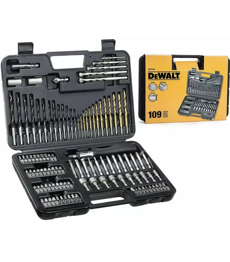Dewalt DT0109 109 Piece Screwdriver and Drill Bit Set for Metal