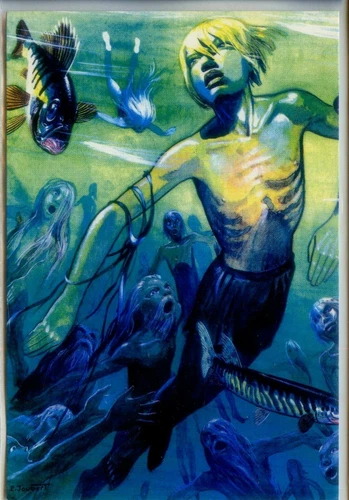 POSTCARD Pierre Joubert - Le Fils du Lac - Ed. Kid 1988