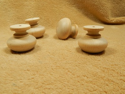 Unfinished Hard Wood Wooden 1 3 4 Bun Bunn Feet Foot Leg 