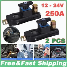 2PCS Car Battery Disconnect Isolator Cut Off Switch 12-24V Battery Terminal