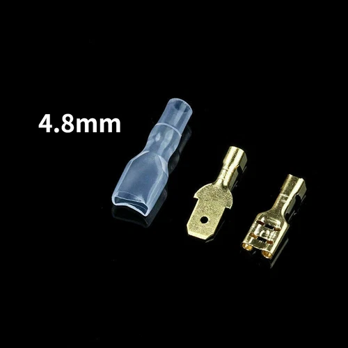 50Set 2.8/4.8/6.3mm Spade Male Female Terminals Electrical Wire Crimp Connectors - Picture 18 of 22