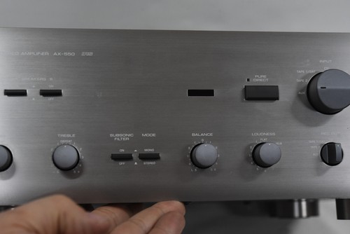 Yamaha AX-550 Stereo Integrated Amplifier & Remote - 85 Watt RMS - Vintage Japan - Picture 8 of 18
