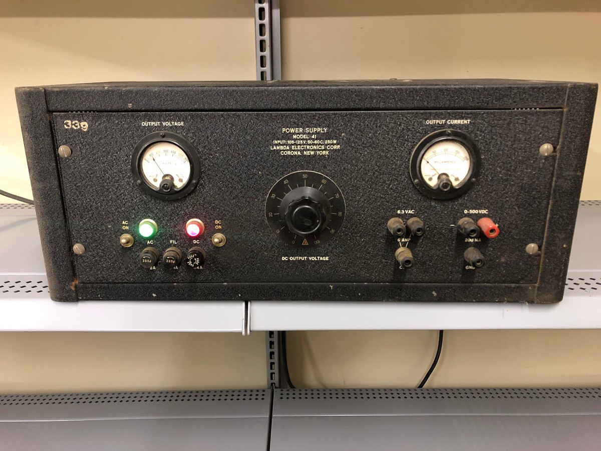 Vintage Lambda model 41 transformer-vacuum tube regulated Vintage Lambda model 41 transformer-vacuum tube regulated