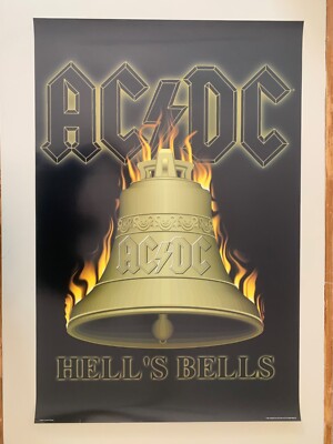 AC/DC, 'HELL’S BELLS ’ RARE LICENSED 2001 POSTER | eBay