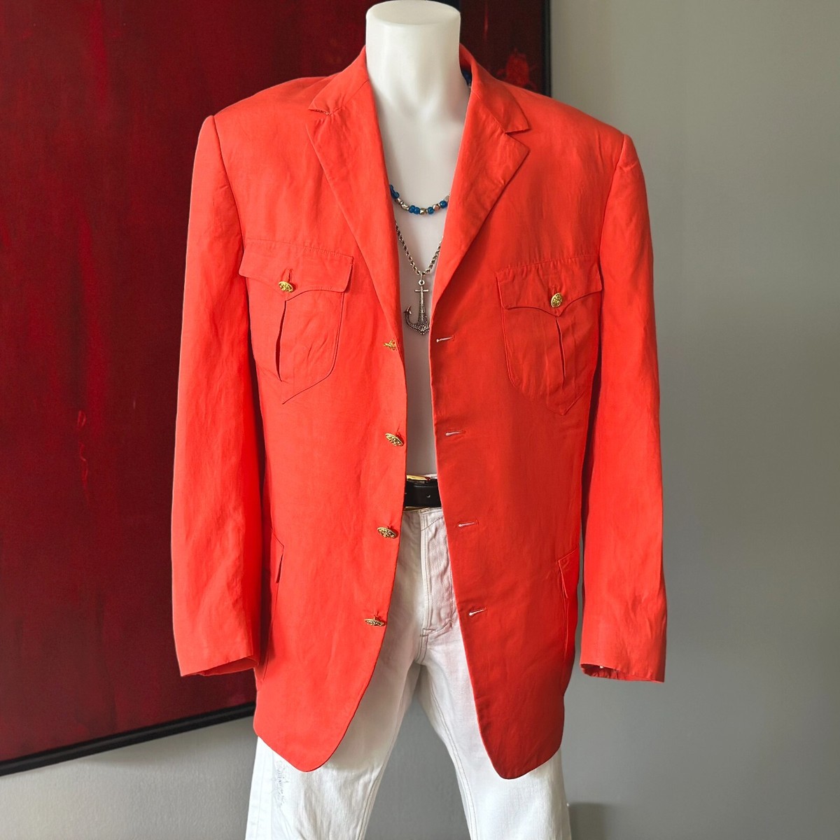 GIANNI VERSACE レディース シルクジャケット m617 GIANNI VERSACE レディース シルクジャケット m617 Vintage