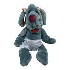 Vintage 1981 Ganzbros Wrinkles 7165153 Dog Hand Puppet Plush Stuffed Animal Toy
