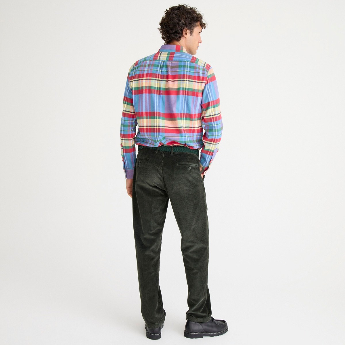 J. Crew Men's Classic Single-Pleat 10-Wale Corduroy Pants $138 NEW