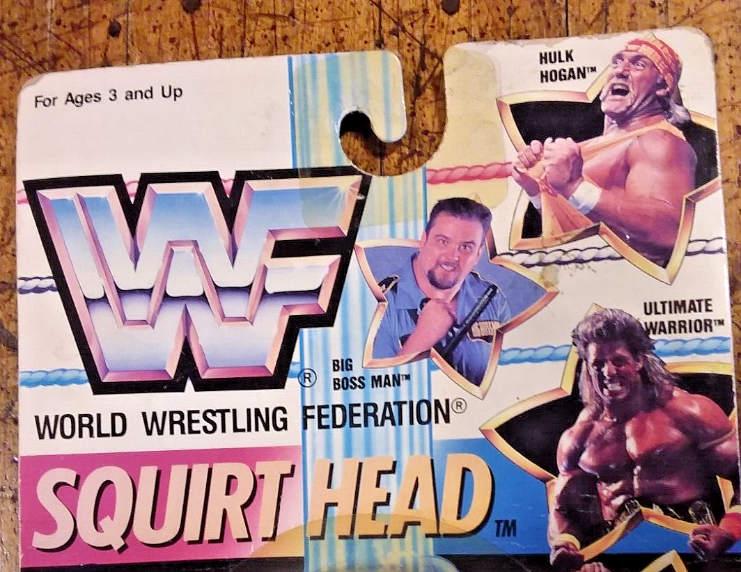WRESTLING #1-WWF Ultimate Warrior Squirt Head, 1990 Multi